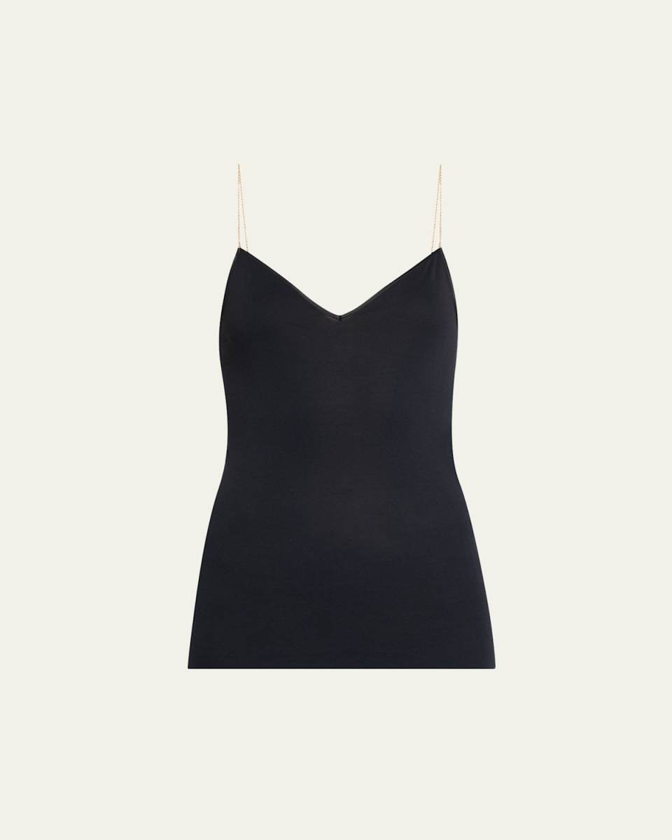 Chain-Strap Cotton Cami